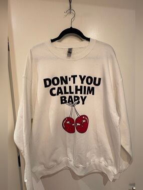 Harry Styles Lyrics Sweatshirt- Cherry